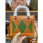 Lady Dior bag made of pure handmade heavy oil wax vegetable tanned leather